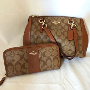 Coach Satchel and Wallet No Shoulder Strap